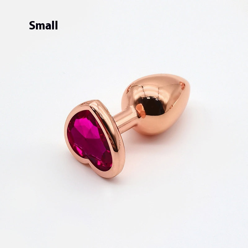 Heart-shaped Small Size Rose Gold Metal Women's Adult Products