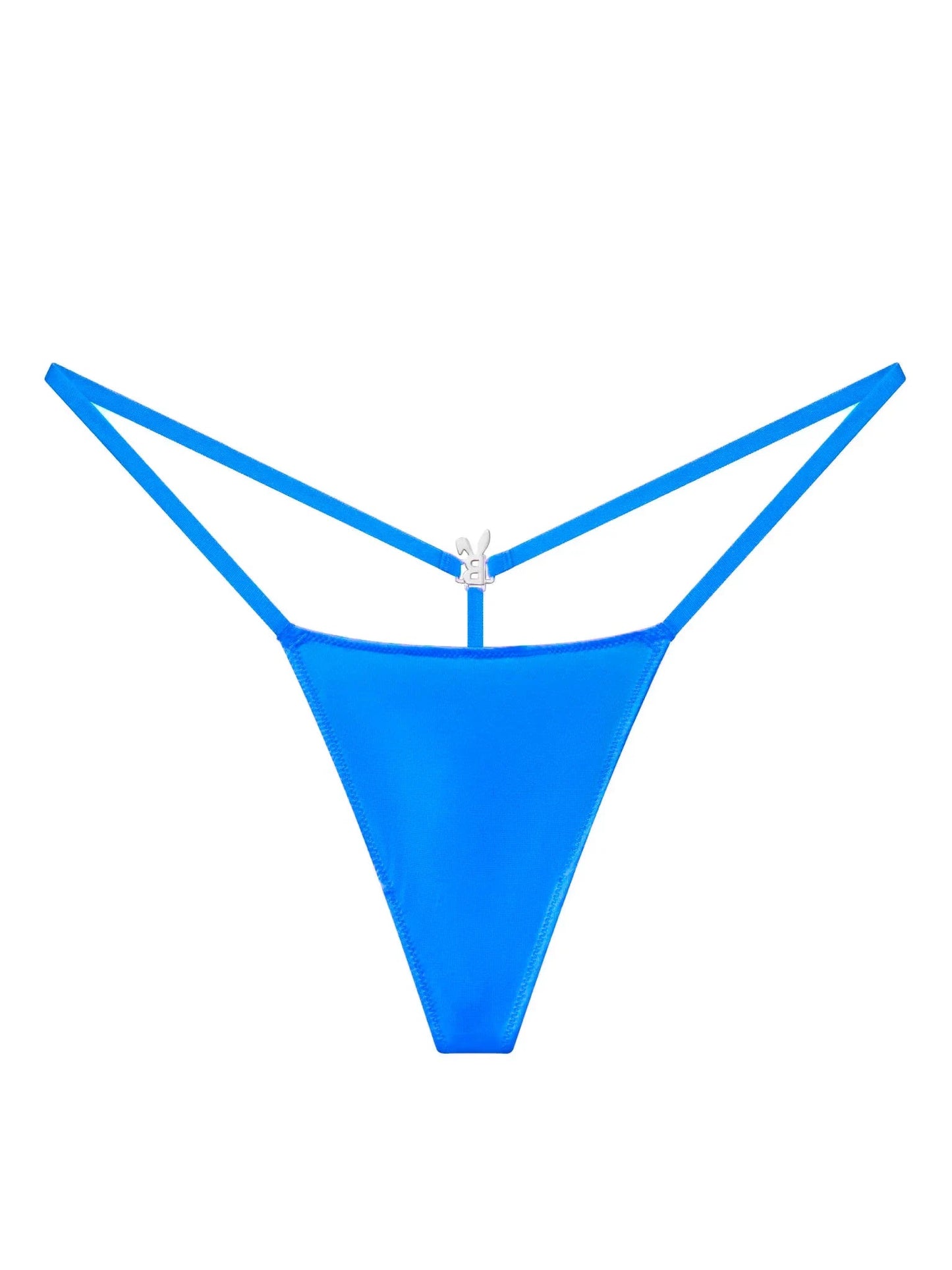 ICED OUT G-STRING IN OCEAN BLUE