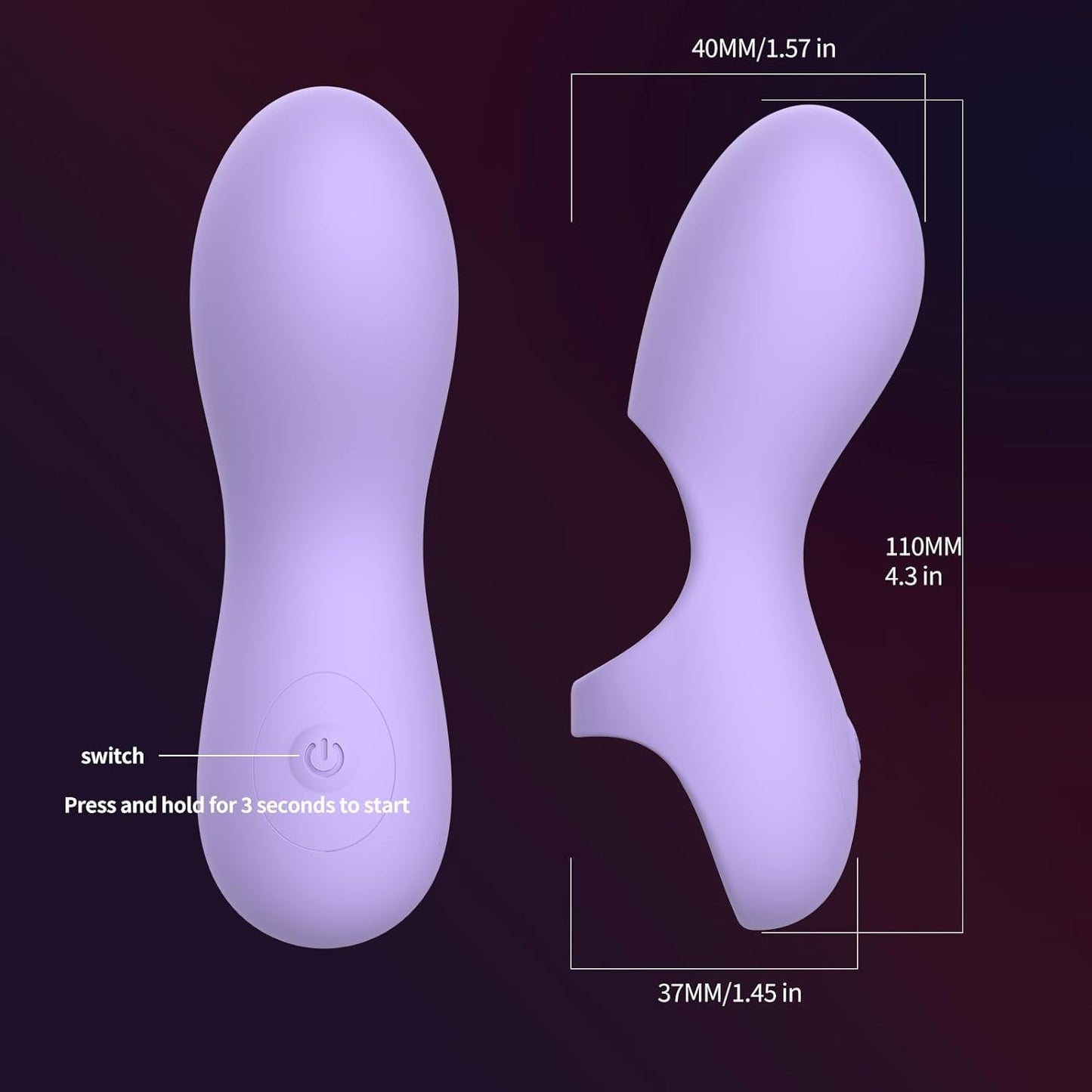 ArcPulse Finger Vibrator 10 Modes Waterproof USB Mini