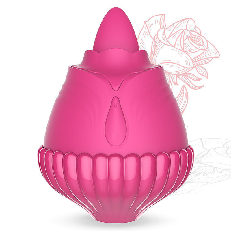 Rose Female Tongue Licking Teasing