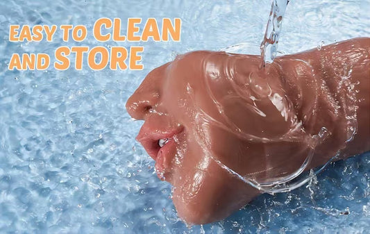 3 In 1 Pocket Pussy Male Masturbators With Lifelike Face, Sex Doll With Realistic Textured Mouth Vagina And Tight Anus