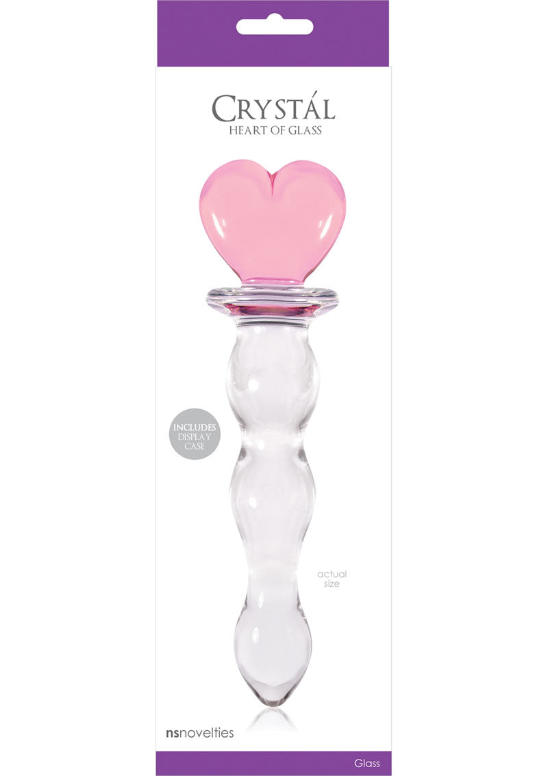 Crystal Premium Glass Heart of Glass - Pink