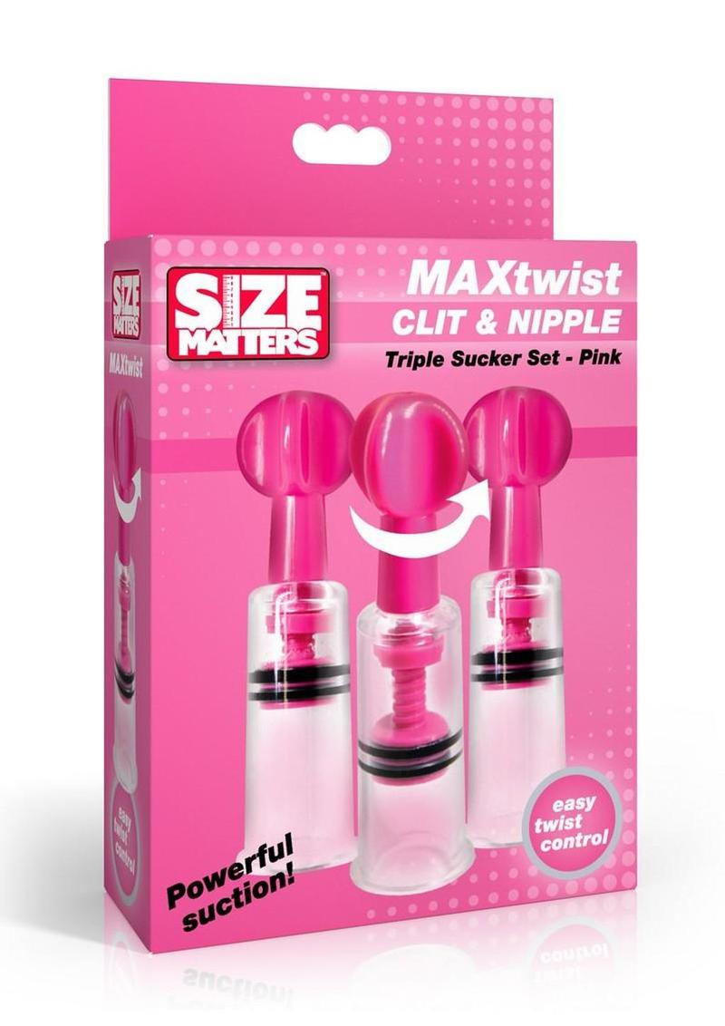 MAXtwist Clit And Nipple Triple Sucker Set