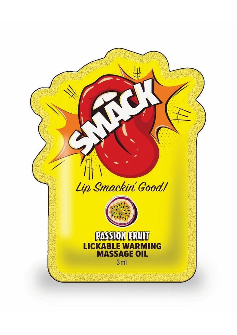 Smack Passion Fruit Lickable Warming Massage Oil