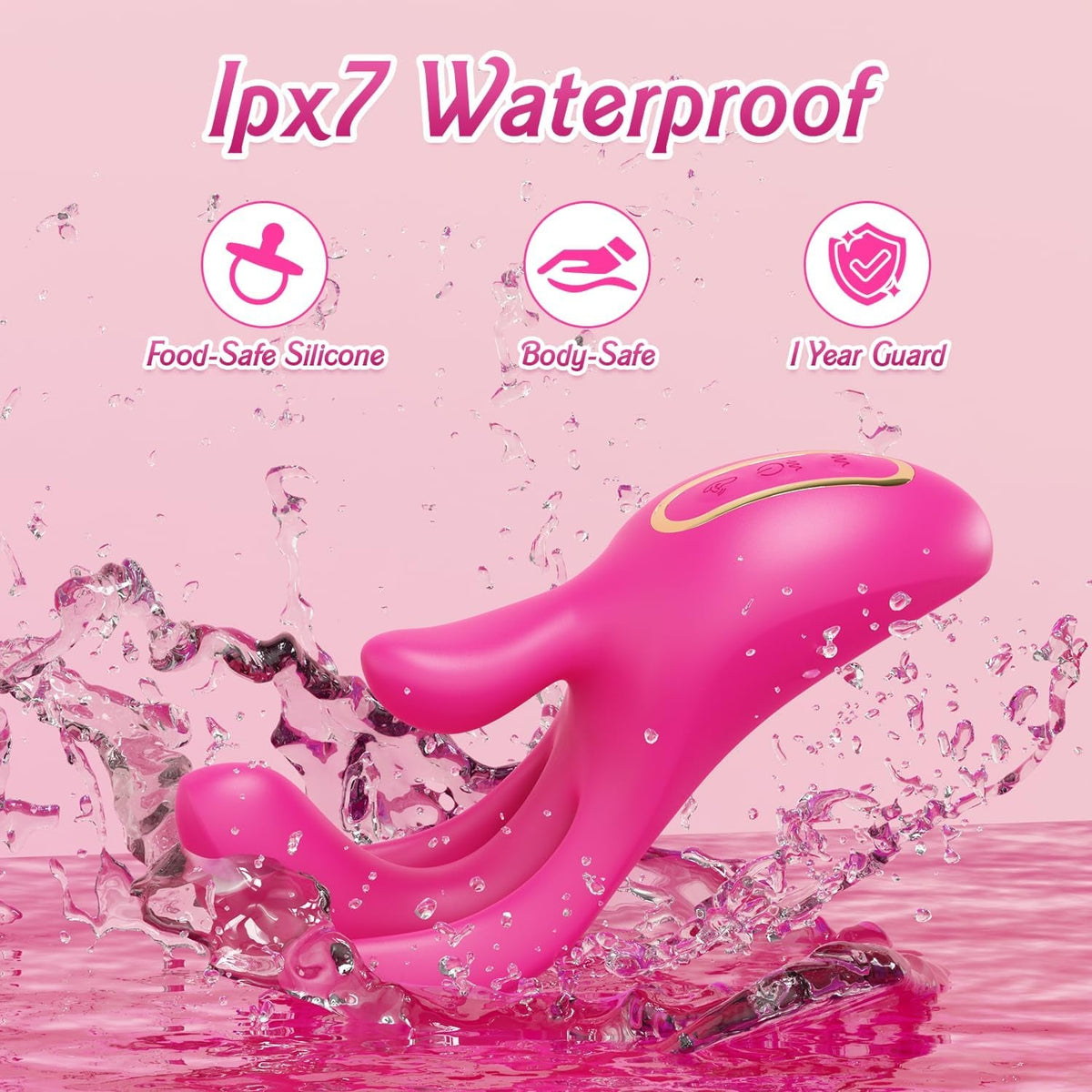 TriFlex 3-in-1 Finger Vibrator 10 Modes & Flapping G-Spot