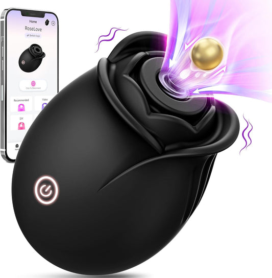 NoirelleX Rose Clit Sucker App Control 9 Modes Waterproof