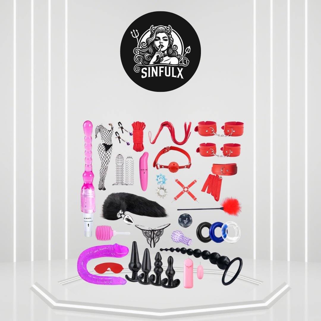 SereneBound BDSM Couples' 32 Pcs Restraint Kit