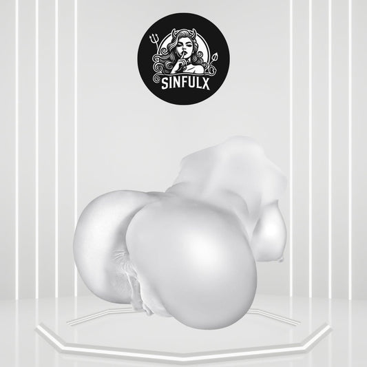 CurvyVision Transparent BBW Sex Doll Stroker