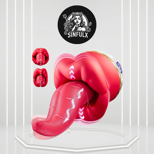 FlorixaWave 5-in-1 Rose Tongue Vibrator 10 Modes Clit Toy