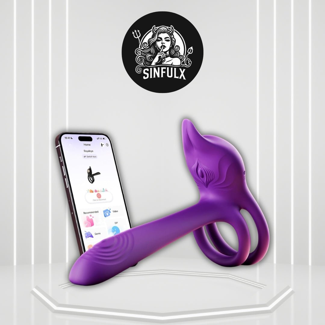 FoxSync Vibrating Cock Ring G-Spot Clit Stimulator App