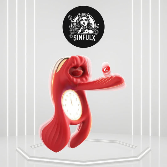 QuadWave 4 Motor Cock Ring Clit Stimulator 7 Modes Silicone