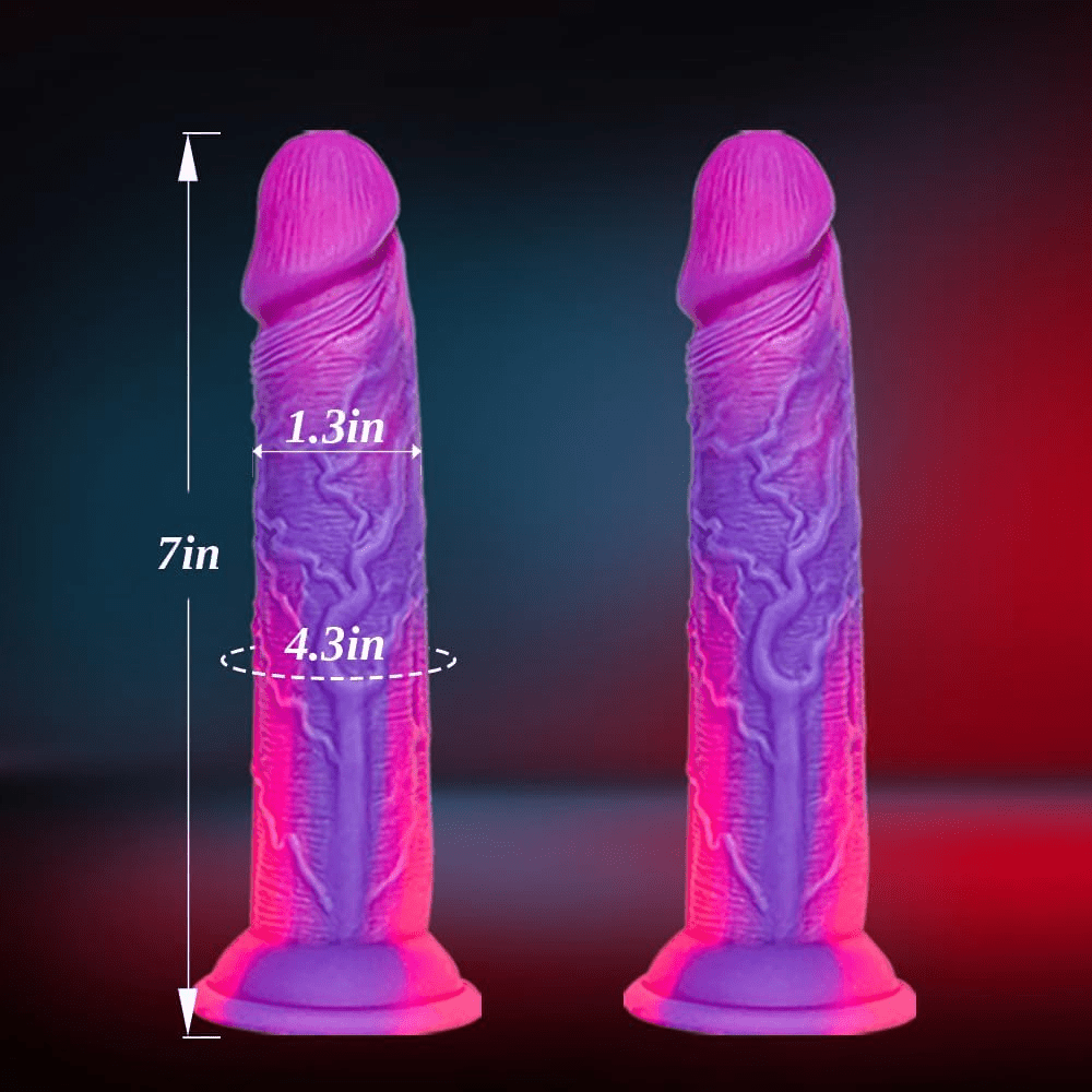 TwinPop 14” Double-Ended Dildo Suction Cup Silicone Set