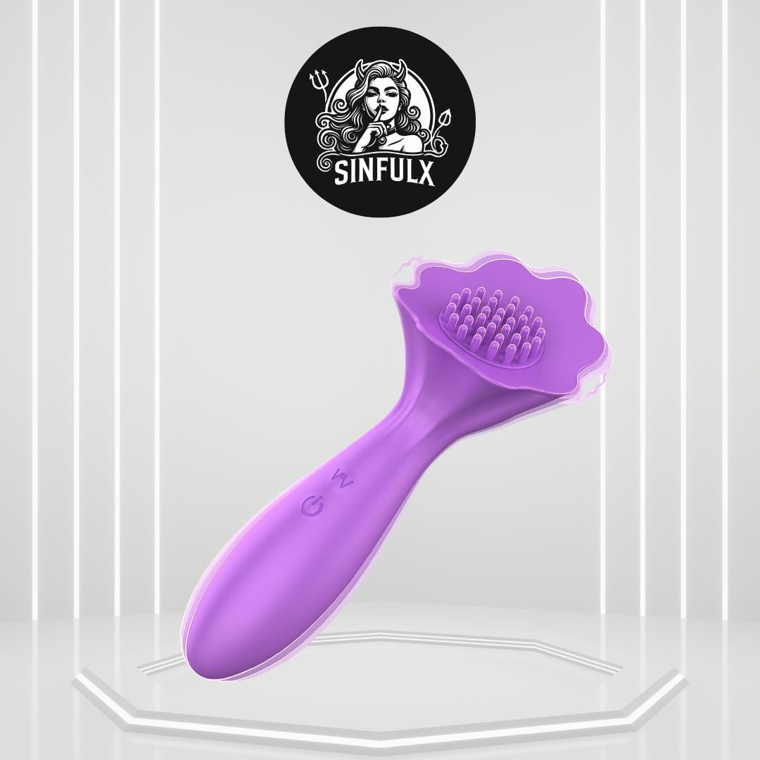 BrushPulse Dual-Ended Brush Vibrator with 10 Tapping modes