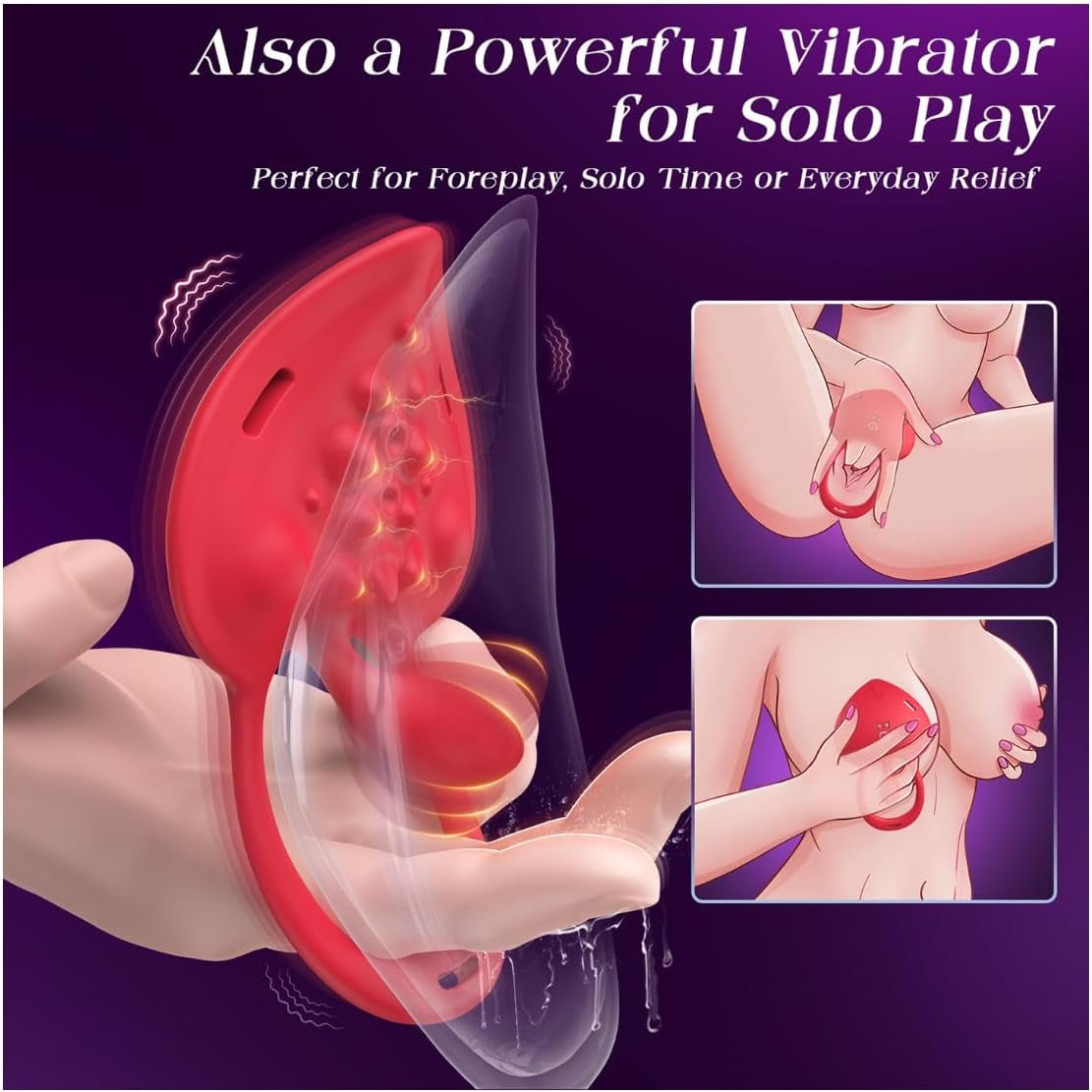 PulseCoreXI Cock Ring Clit Stimulator Remote 9 Modes Set