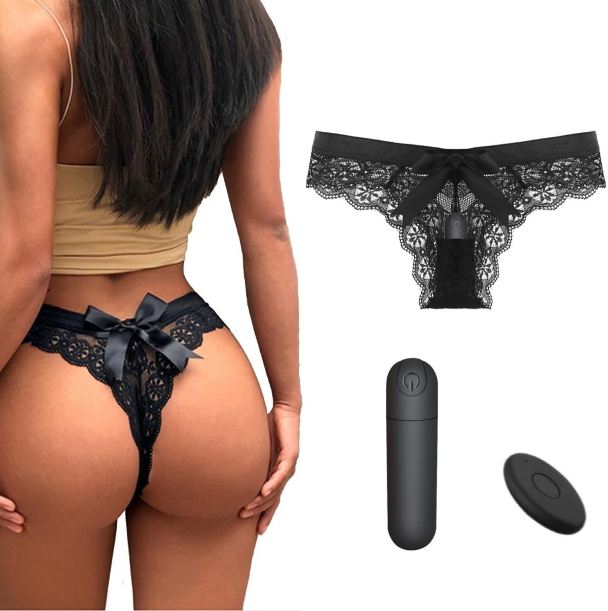 LaceStealth Lace Bullet Panty Vibrator Remote 10 Modes