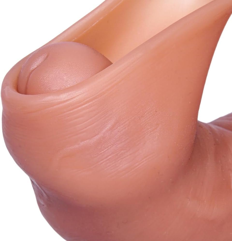 Foreskin 8” Realistic Foreskin Silicone Dildo with Suction Cup