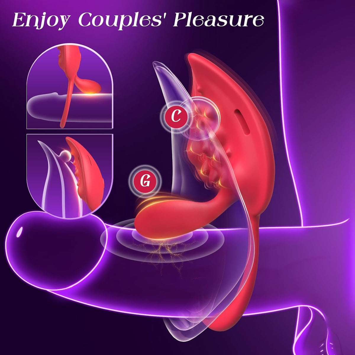 PulseCoreXI Cock Ring Clit Stimulator Remote 9 Modes Set