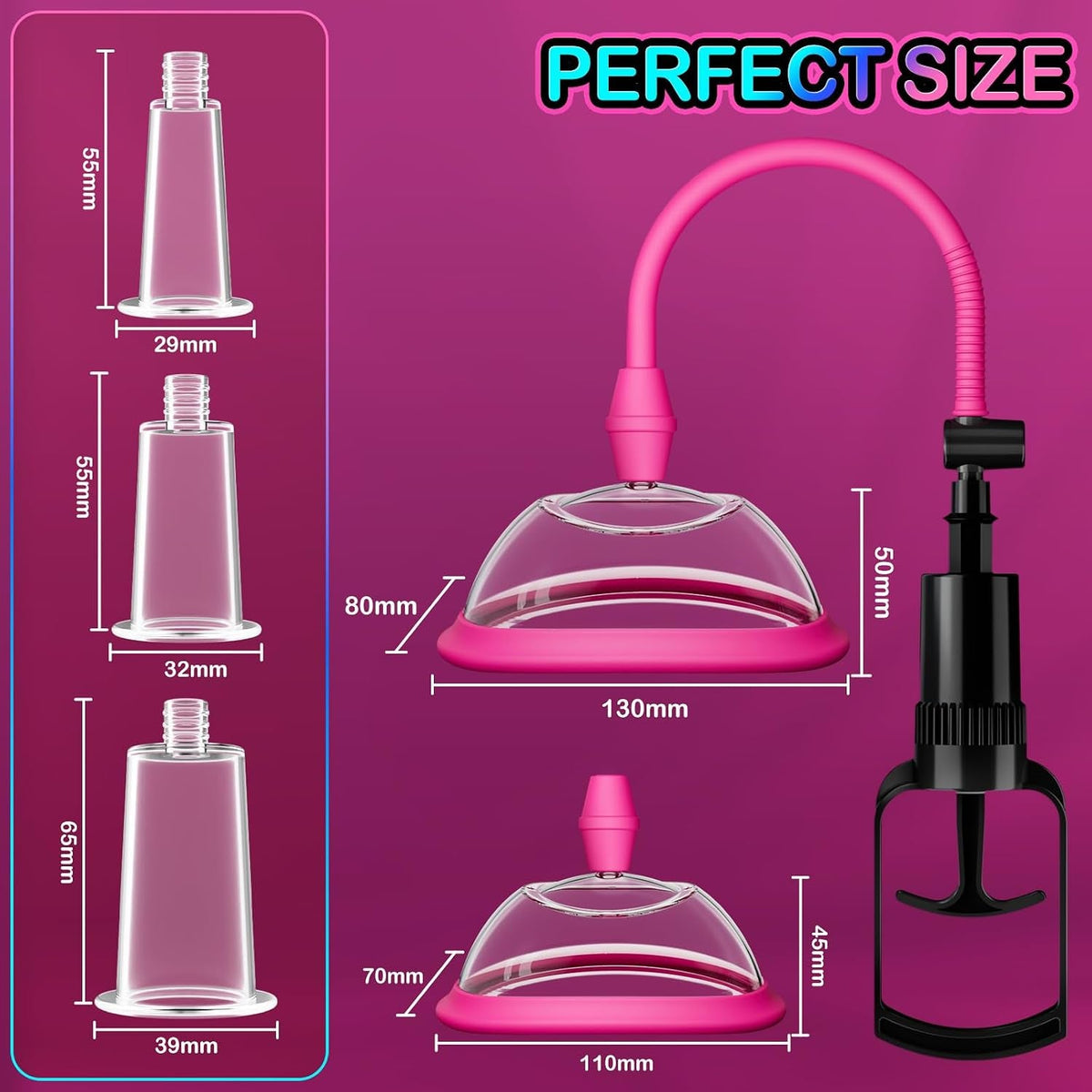 RavishVice Pussy Pump Kit 5PCS | Premium Clit & Nipple Sucker Set