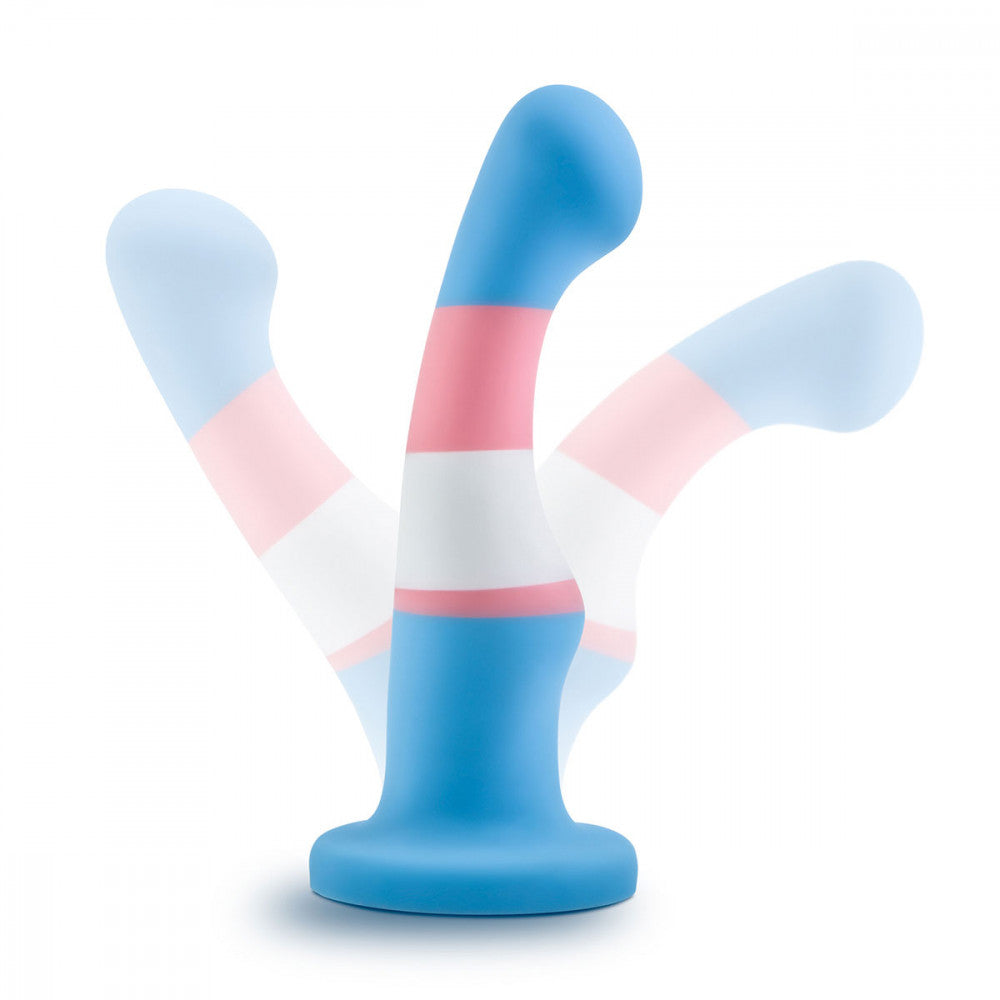 Blush Avant P2 Trans Pride Silicone Dong - True Blue