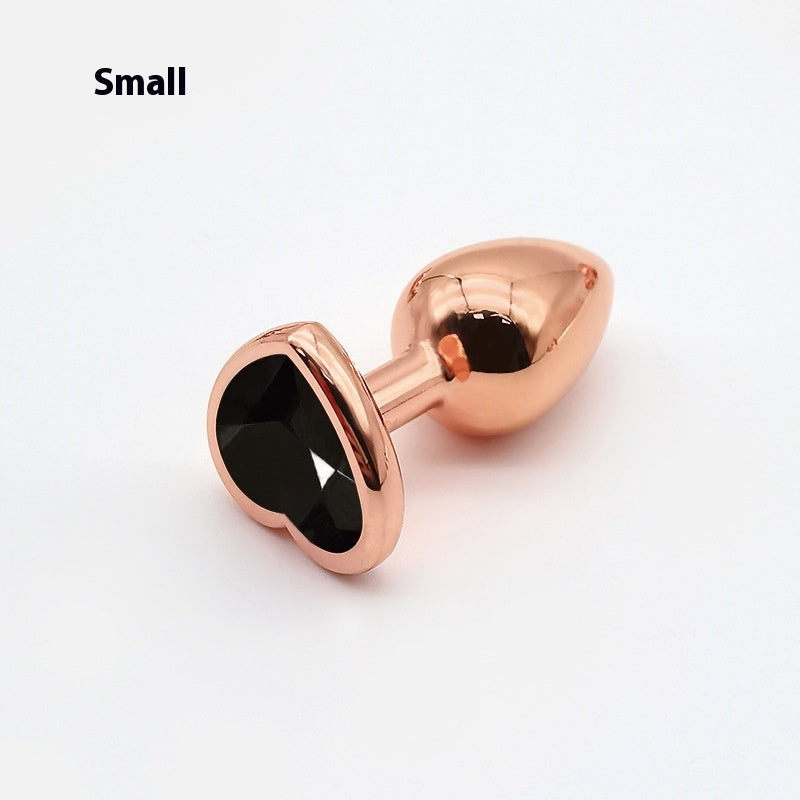 Heart-shaped Small Size Rose Gold Metal Women's Adult Products