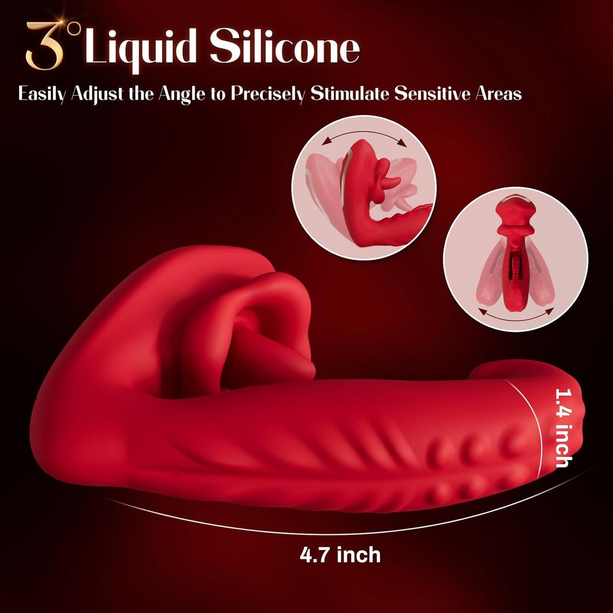 ElyraSync App Control G-Spot Vibrator 3-in-1 Tongue Toy