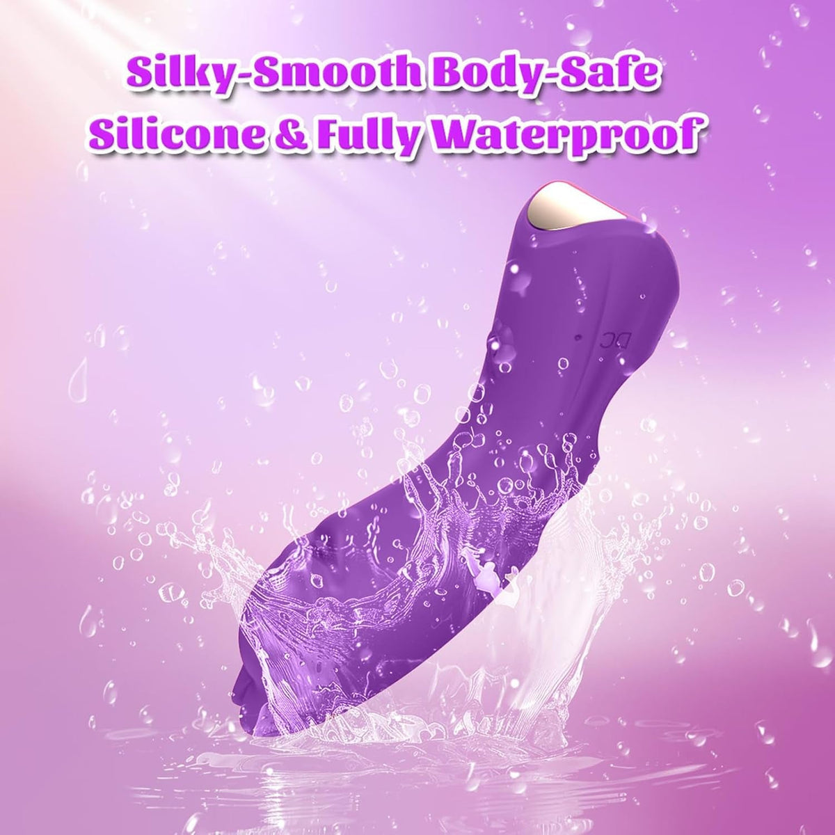 KittyCurve Cat Finger Vibrator 10 Modes Waterproof Purple