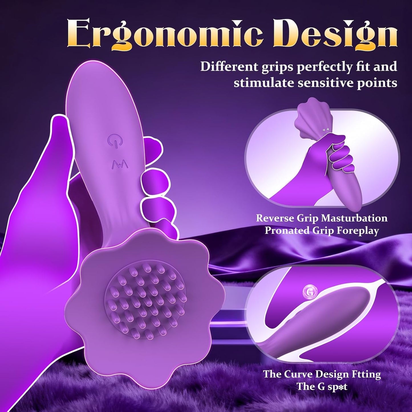 BrushPulse Dual-Ended Brush Vibrator with 10 Tapping modes