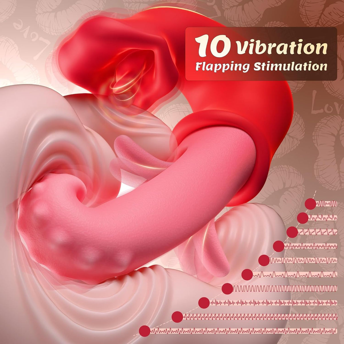 ClampaWave 3-in-1 G-Spot Vibrator Flapping Clamping 10 Modes
