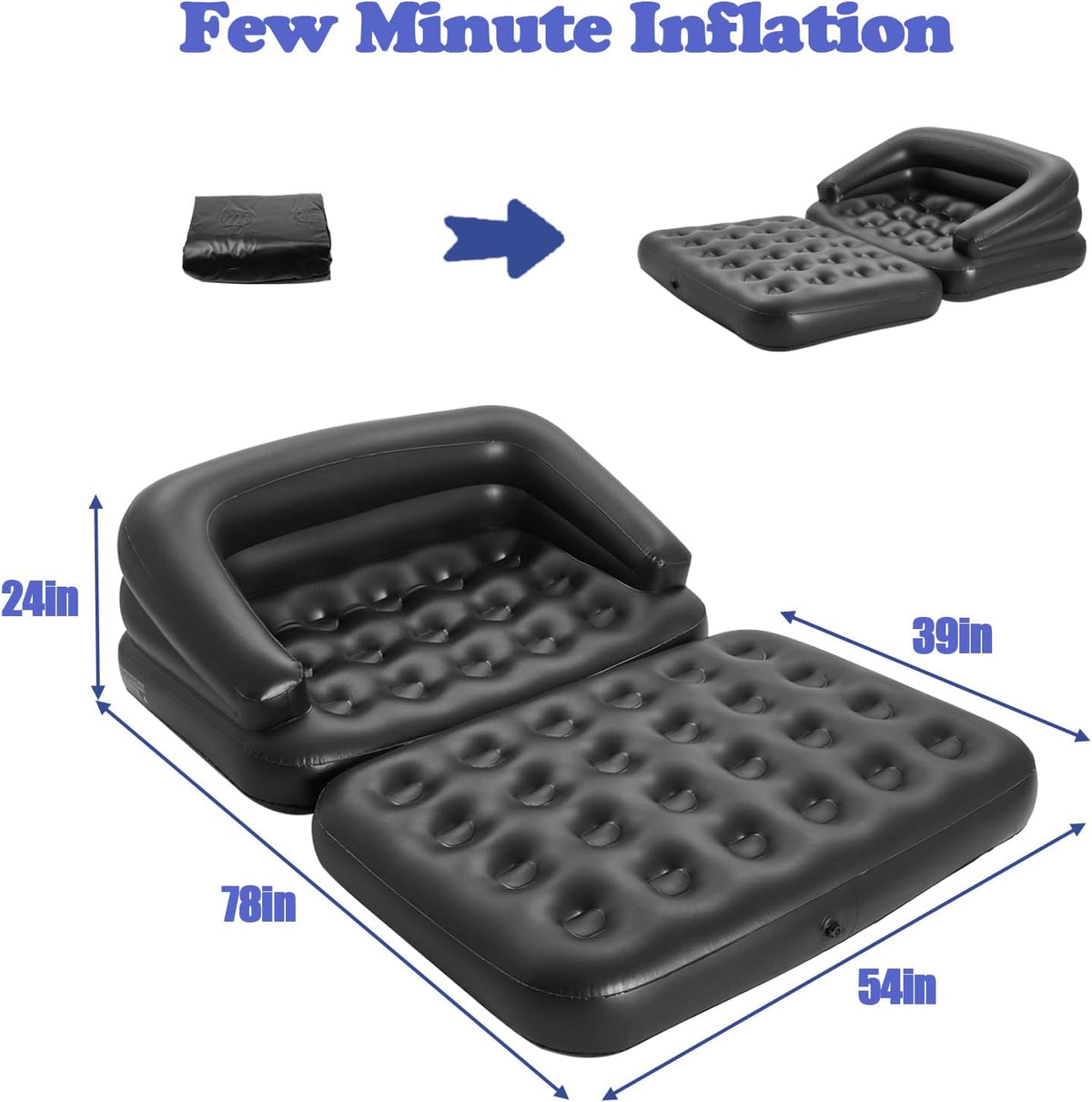 LoversNest Inflatable 2-in-1 Sex Position Couch & Sofa