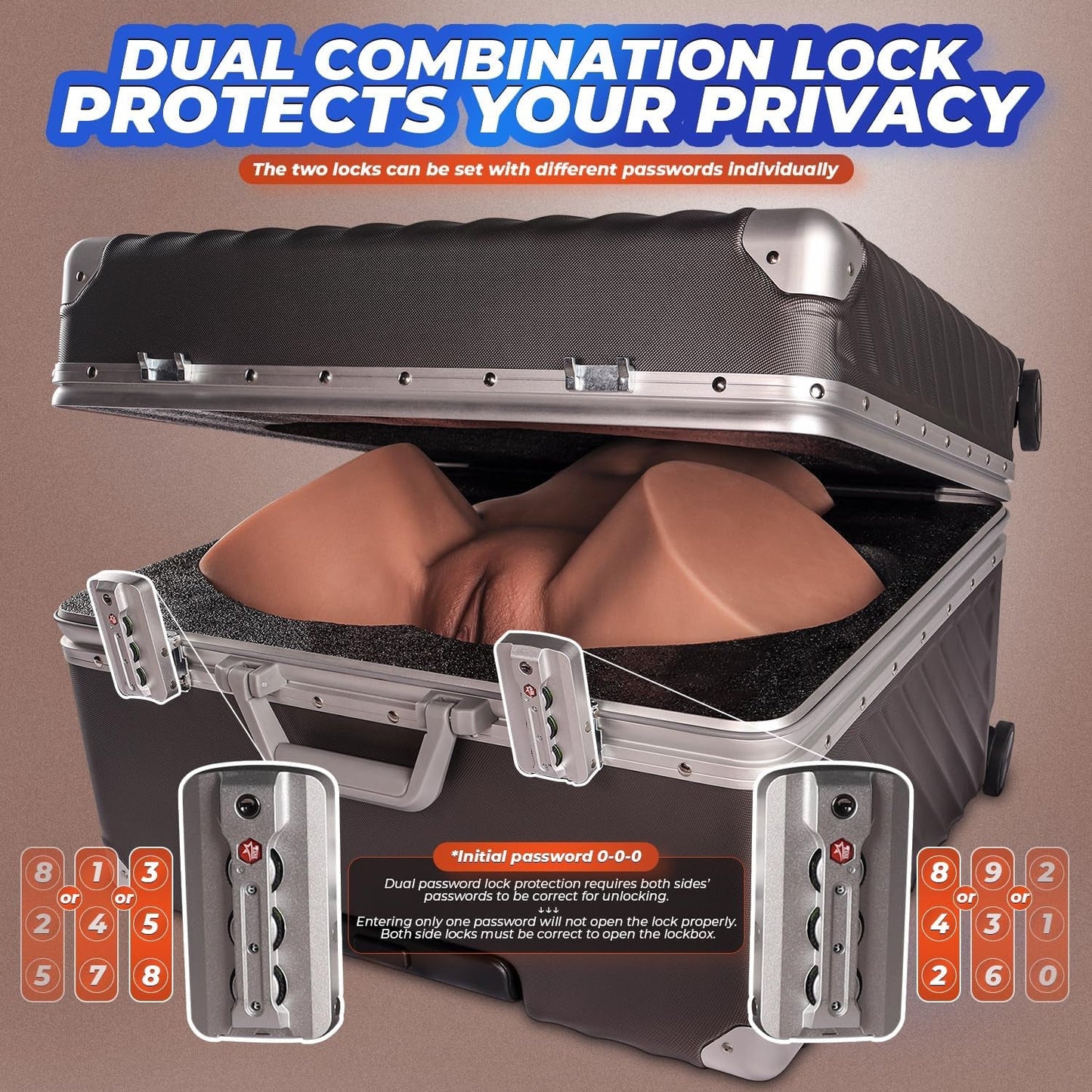 VelourCore Discreet Sex Doll with Travel Case