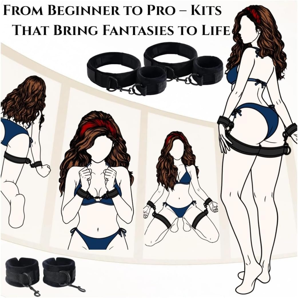 VelvetBind Sex Position Pillow & Bondage Cuffs Kit
