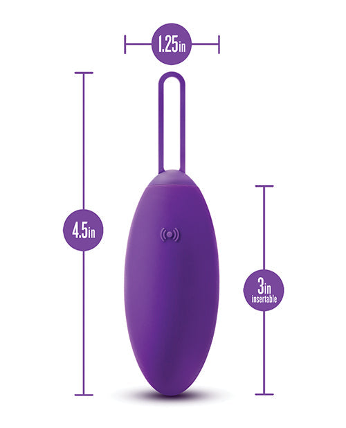 Blush Wellness Imara Remote Control Vibrating Egg Purple