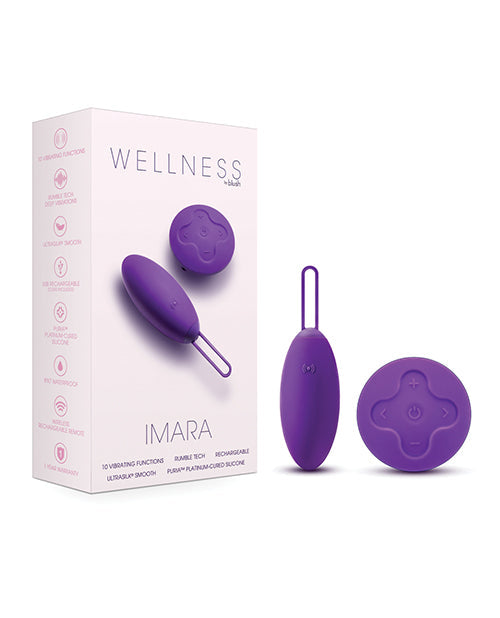 Blush Wellness Imara Remote Control Vibrating Egg Purple