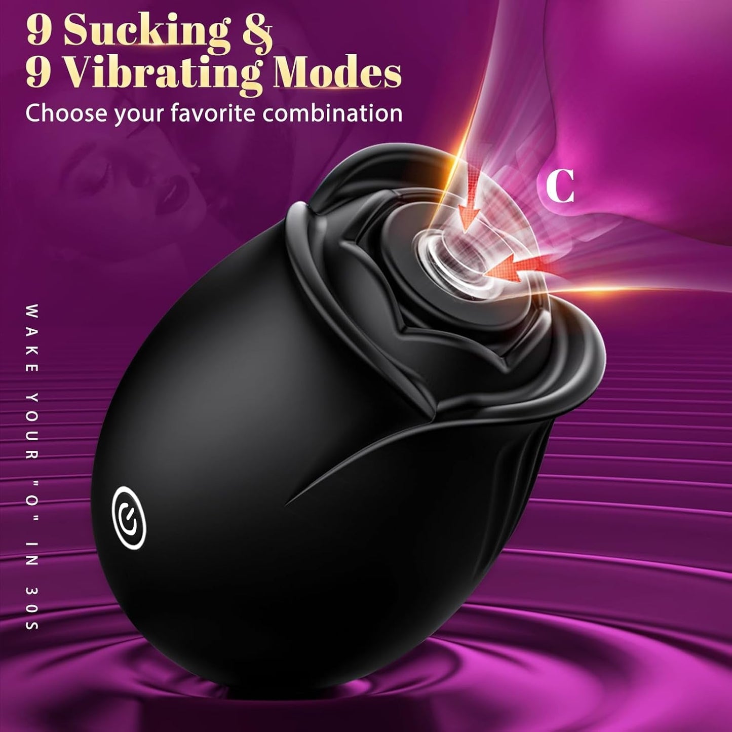 NoirelleX Rose Clit Sucker App Control 9 Modes Waterproof