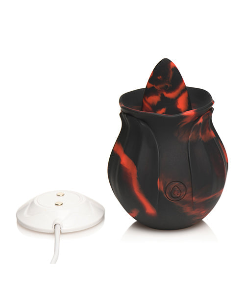 Bloomgasm Black Kiss Rimming Rose Vibe - Black