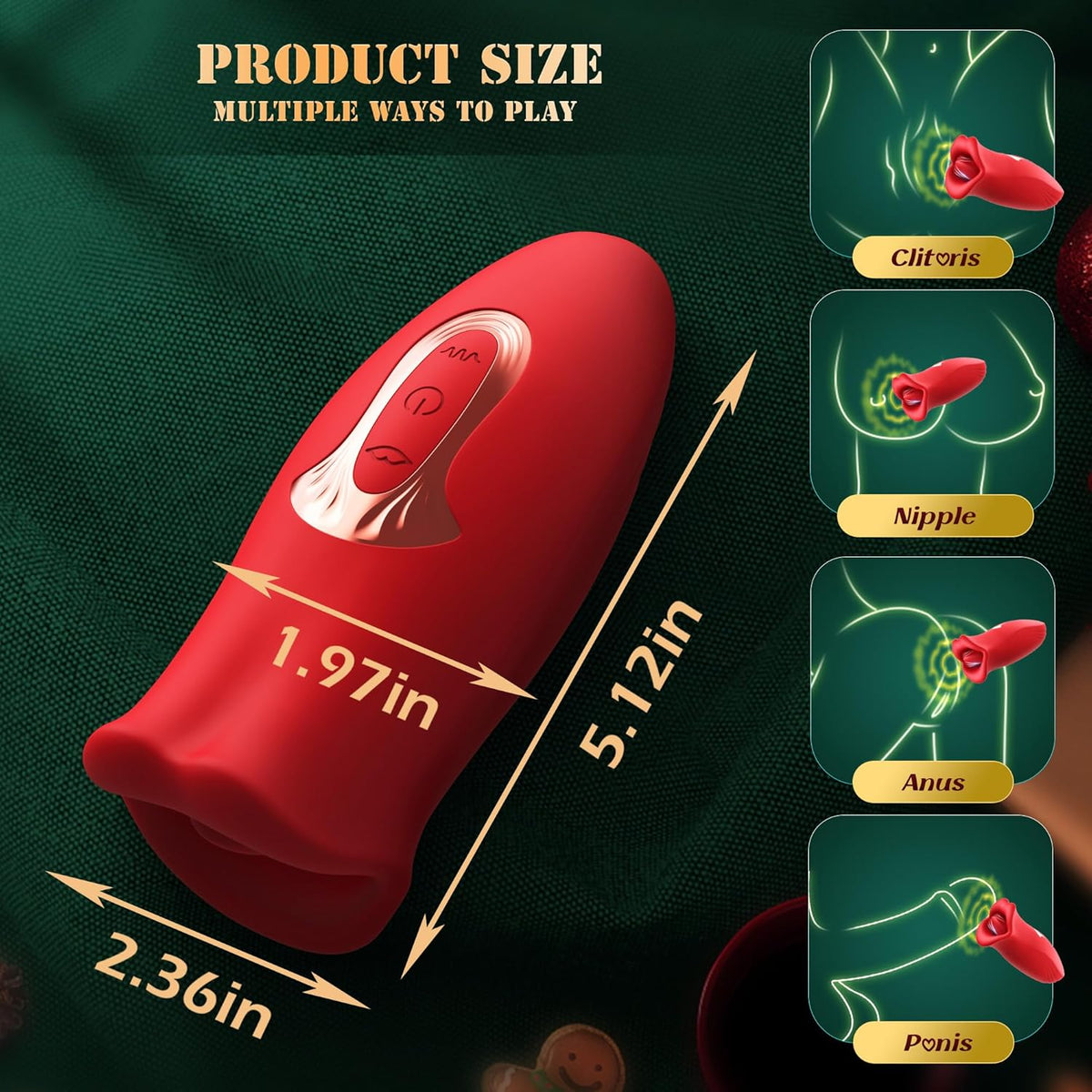PlushCurve Clit Stimulation Tongue Vibrator