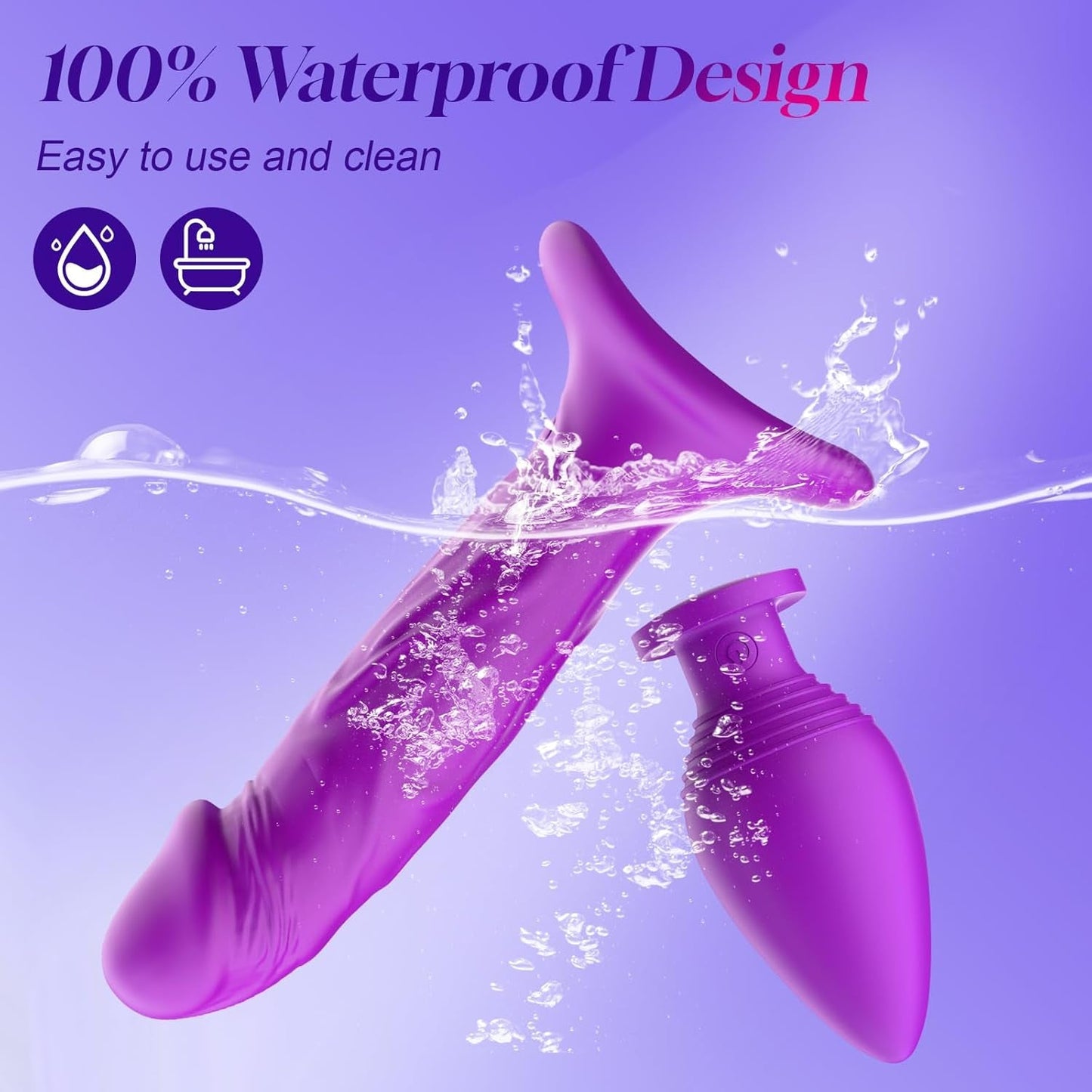 FusionFlex 3-in-1 Vibrating Dildo & Anal Plug Set Couples Toy