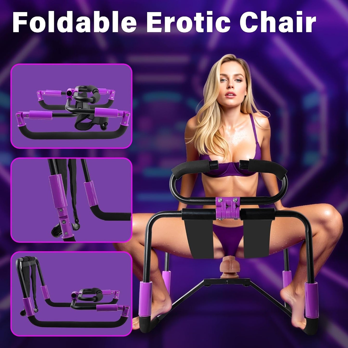 SirenPerch Foldable Sex Chair with Thrusting Dildo & Remote