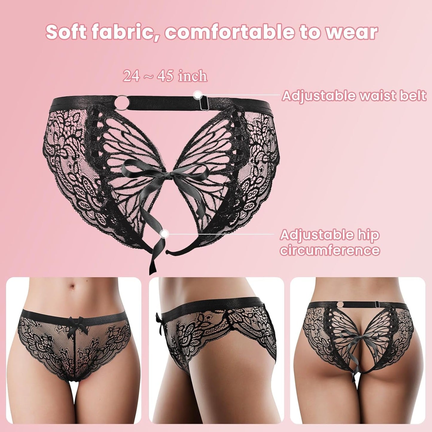 VelvetOpen Remote Open Crotch Vibrating Panties