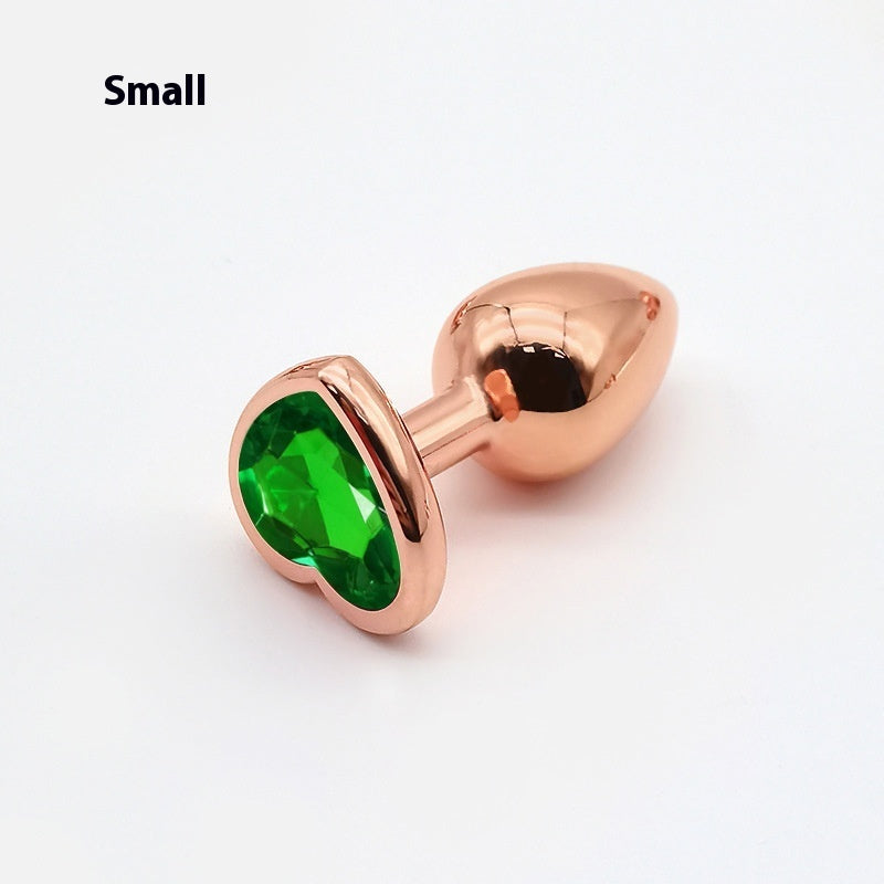 Heart-shaped Small Size Rose Gold Metal Women's Adult Products