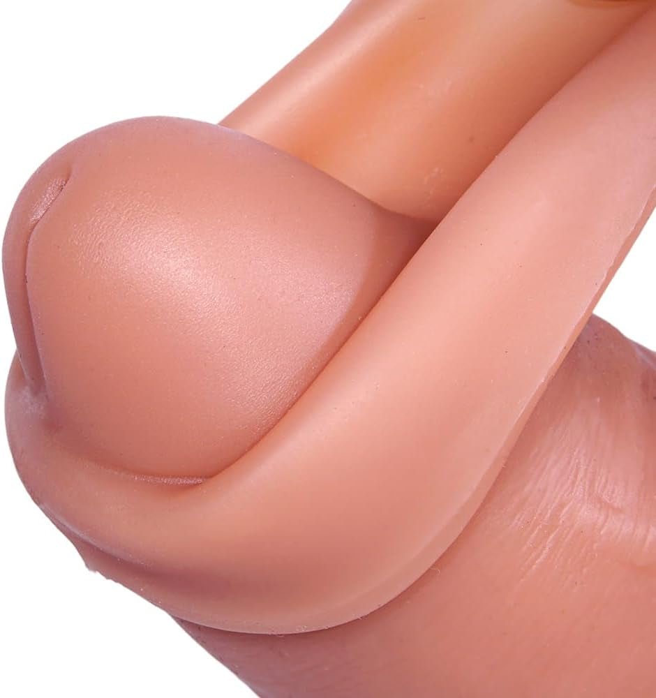 Foreskin 8” Realistic Foreskin Silicone Dildo with Suction Cup