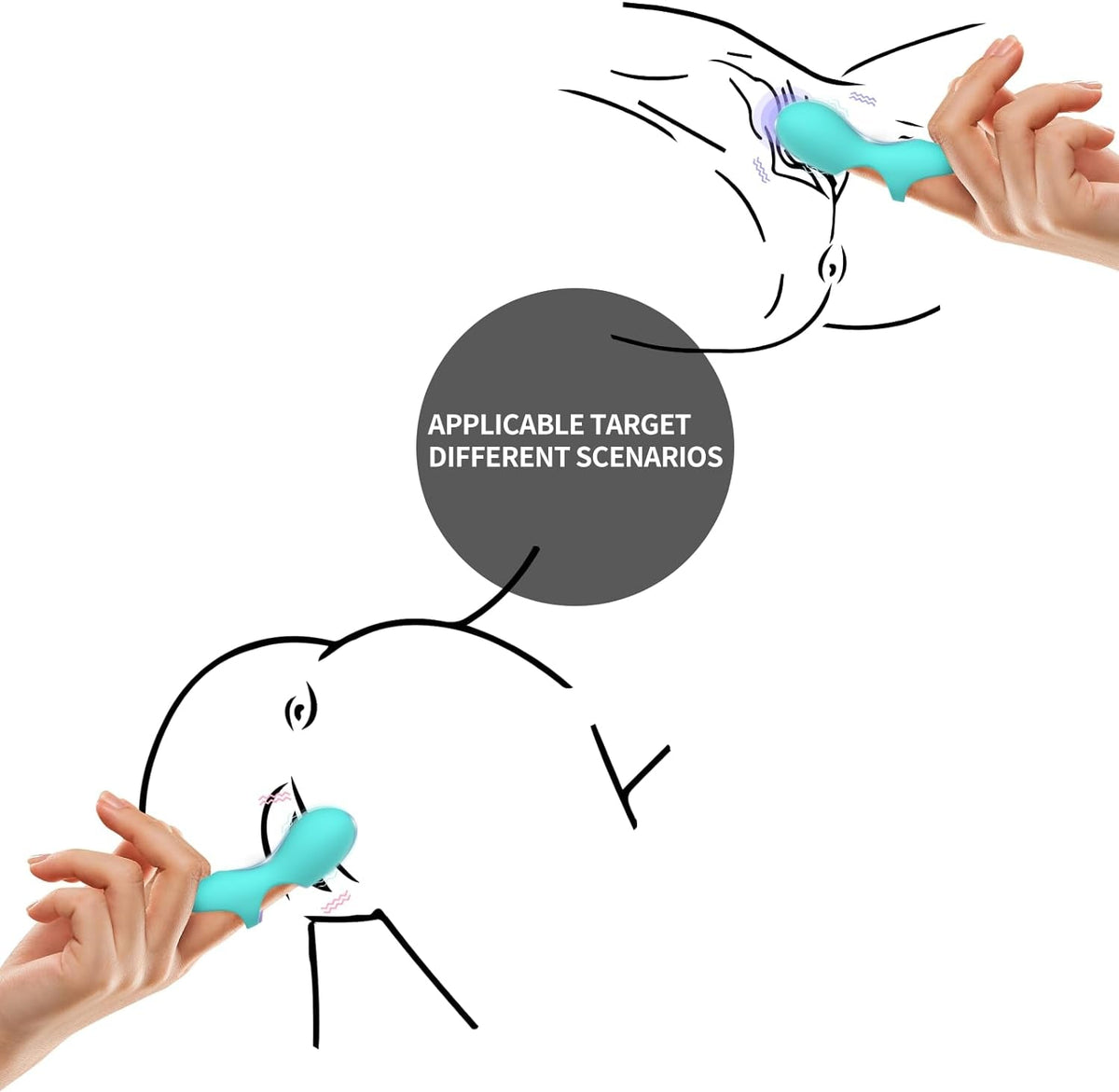 ArcPulse Finger Vibrator 10 Modes Waterproof USB Mini