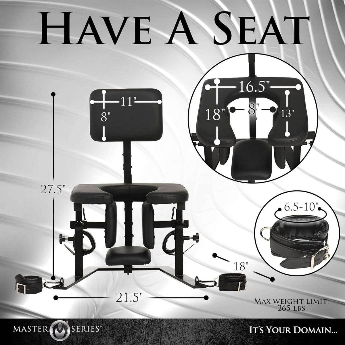 PowerSeat Premium Sex Position Restraint Chair
