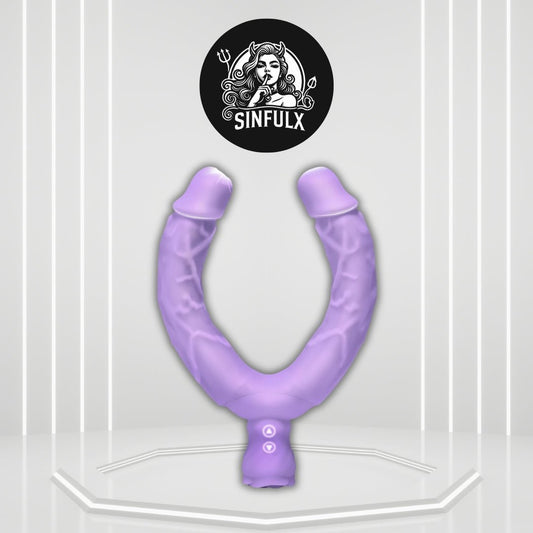 RoseFlex 15.75” Double-Ended Vibrating Dildo 10 Modes