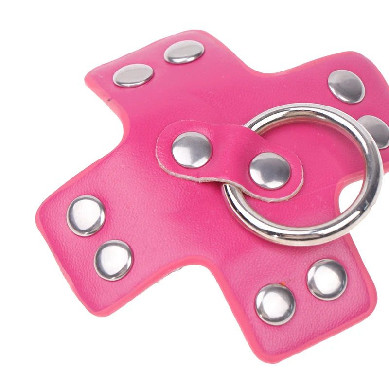 1Pair Women Sexy Leather Cross Nipple Cover Reusable Breast Stickers Self Adhesive Nipple Pasties Nipple Covers Bra Accessories