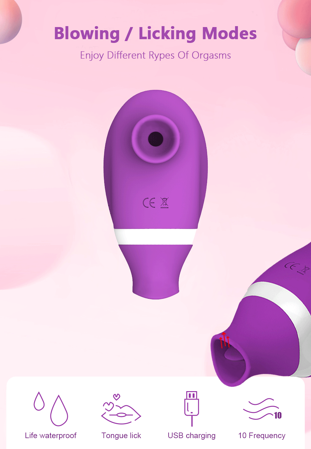 Sex Toys Toys Vibrator Vagina Clitoris Sucker Stimulator Vibration Masturbation Tools Women Tongue Licking Sex Toys Vibrator