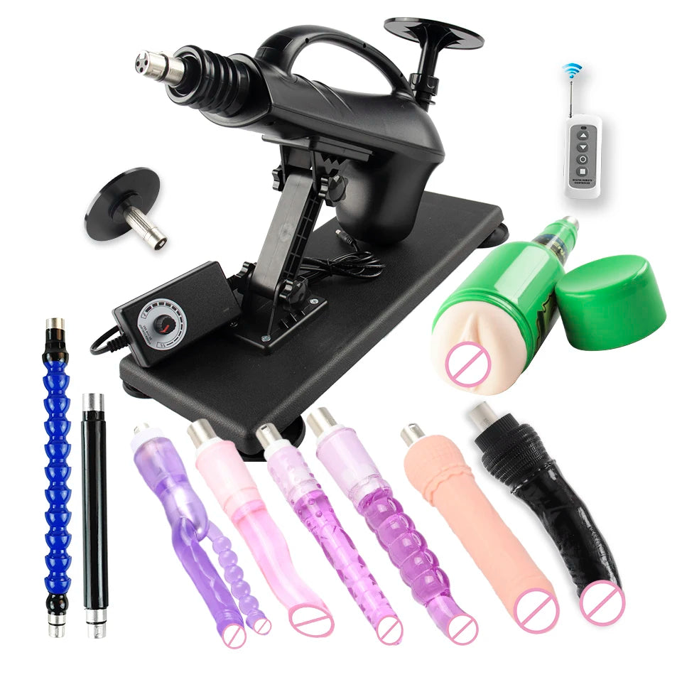 New Automatic Sex Machine Sex Toys,Thrusting Machines for Men Women,Love Machine Device Gun with 3XLR Dildo Attachments