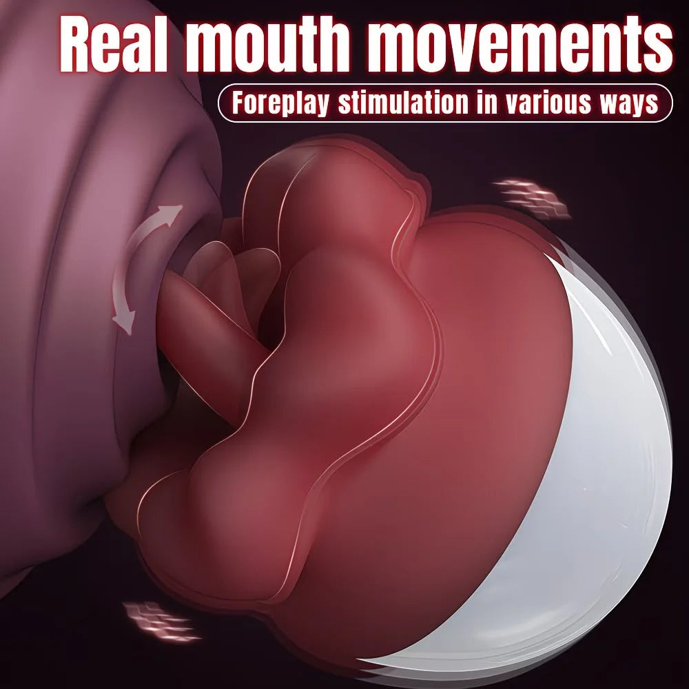 Sex Toys Sucking Vibrator for Women Tongue Licking Clitoris Sucker Female Powerful Clitoral G Spot Nipple Stimulator Adult Goods