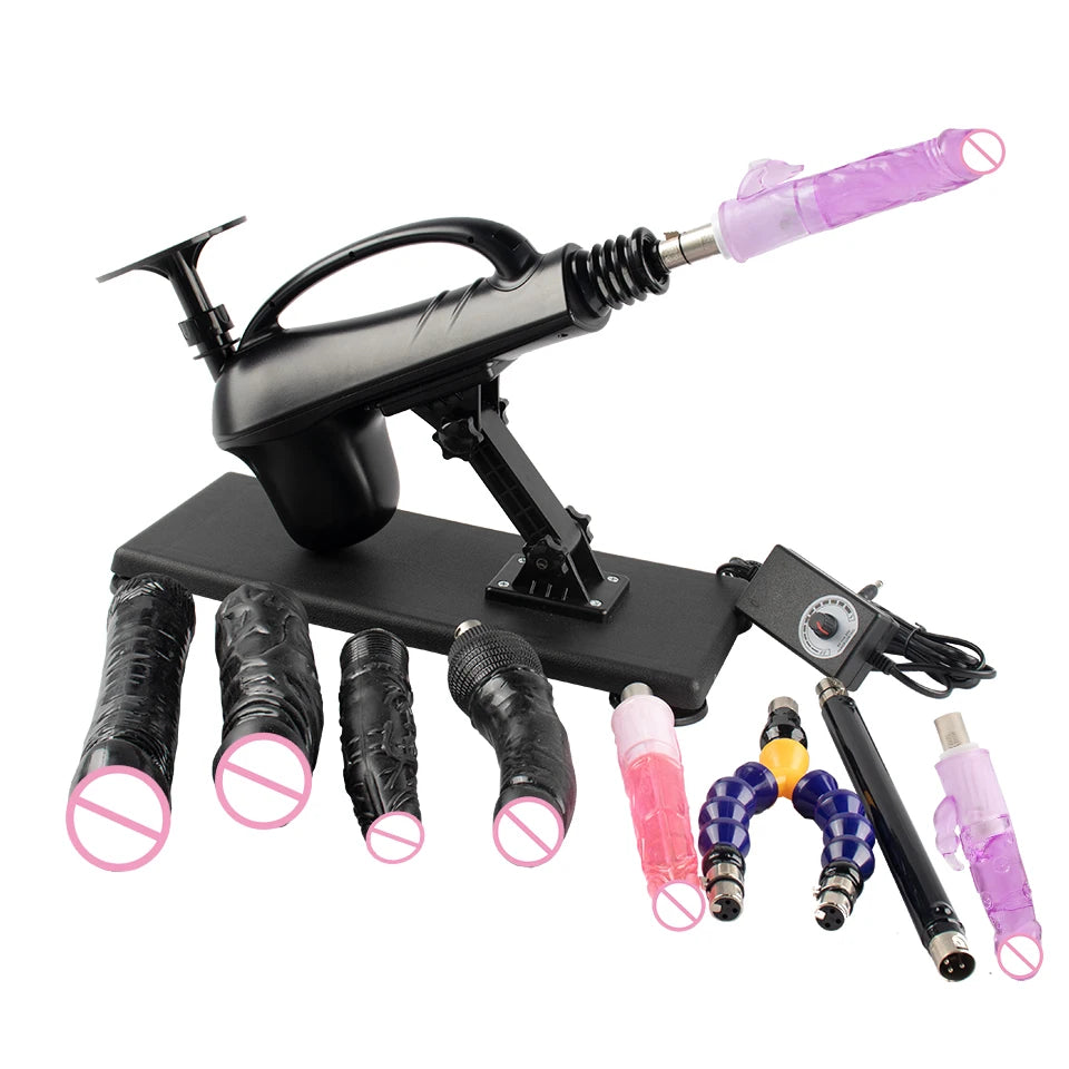 New Automatic Sex Machine Sex Toys,Thrusting Machines for Men Women,Love Machine Device Gun with 3XLR Dildo Attachments