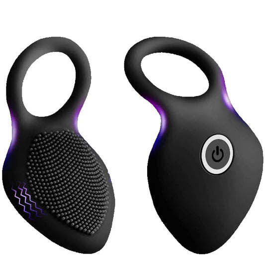 10 Intense Vibrations Cock Ring Vibrator Sex Toys for Men Vibrating Penis Ring Male Toys Cock Ring Vibrator Couples Adult Games